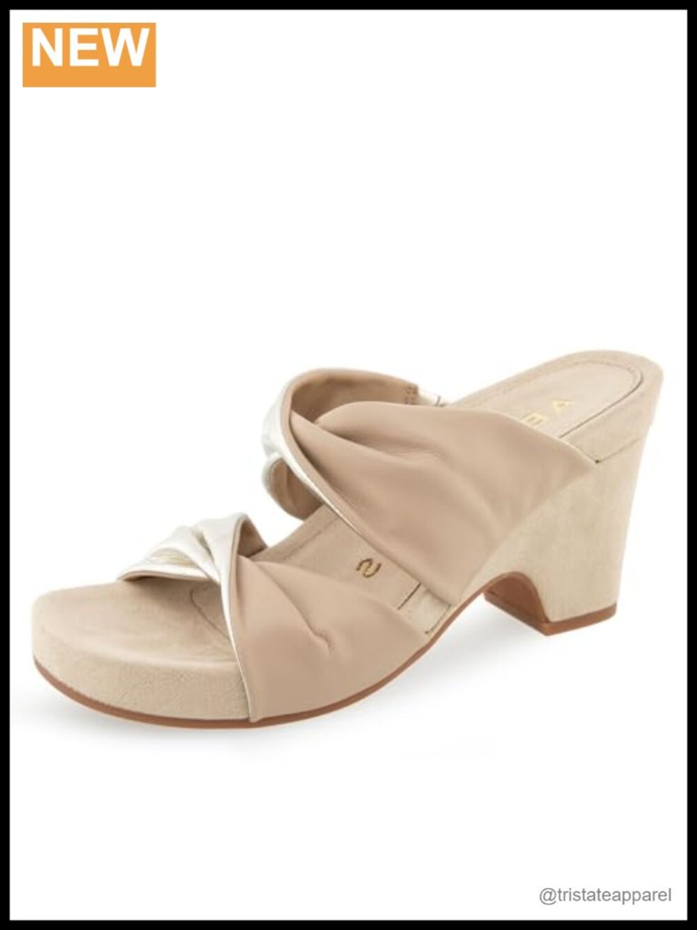 Aerosoles Mercer Women's Slide Sandals Faux Leather Wedge Heel Comfort Walking